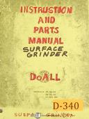 DoAll-Doall GP, GS G3 G4 G5 G6 G7 G10 G14, Grinder Instructions & Parts Manual 1951-G10-G14-G3-G4-G5-G6-G7-GP-GS-01